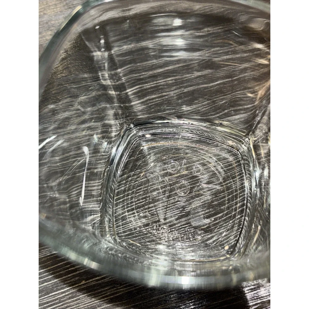 Vintage Jack Daniel's' Old No. 7 Whiskey Low Ball Glasses w/ Embossed Bottom Set